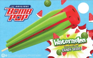 Watermelon Bomb Pop -- Bomb Pop  |  12 per case  |  4.5 oz each  |  $1.18 per unit