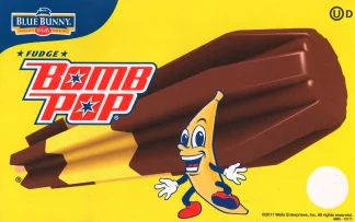Banana Fudge Bomb Pop -- Bomb Pop  |  12 per case  |  3.75 oz each  |  $1.18 per unit