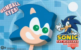 Sonic the Hedgehog Face Pop -- Blue Bunny  |  18 per case  |  4 oz each  |  $1.45 per unit