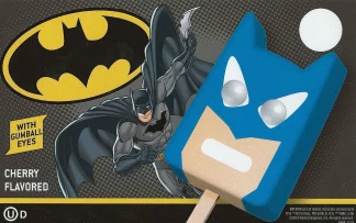 Batman Face Pop -- Blue Bunny  |  18 per case  |  4 oz each  |  $1.45 per unit