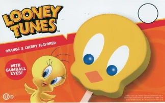 Tweety Bird Face Pop -- Blue Bunny  |  18 per case  |  3.5 oz each  |  $1.45 per unit