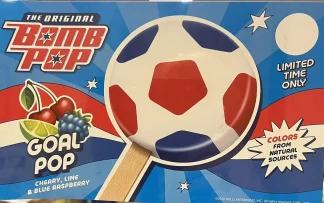 Goal Pop -- Bomb Pop  |  18 per case  |  3.5 oz each  |  $1.45 per unit